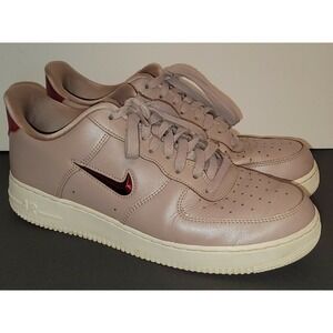 Nike Air Force 1 '07 LV8 Leather Diffused Taupe Red Crush AJ9507-200 Men's SZ 10
